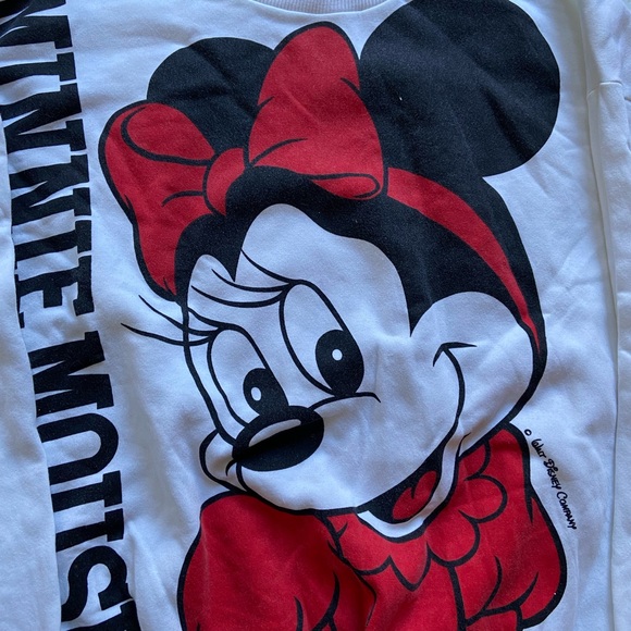 VINTAGE DISNEY MINNIE MOUSE SWEATER SIZE LARGE GOOD CONDITION MINOR FLAWS SHOWN - Picture 4 of 9